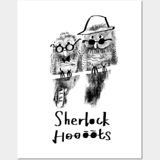 Owls (Sherlock Hoots) Posters and Art